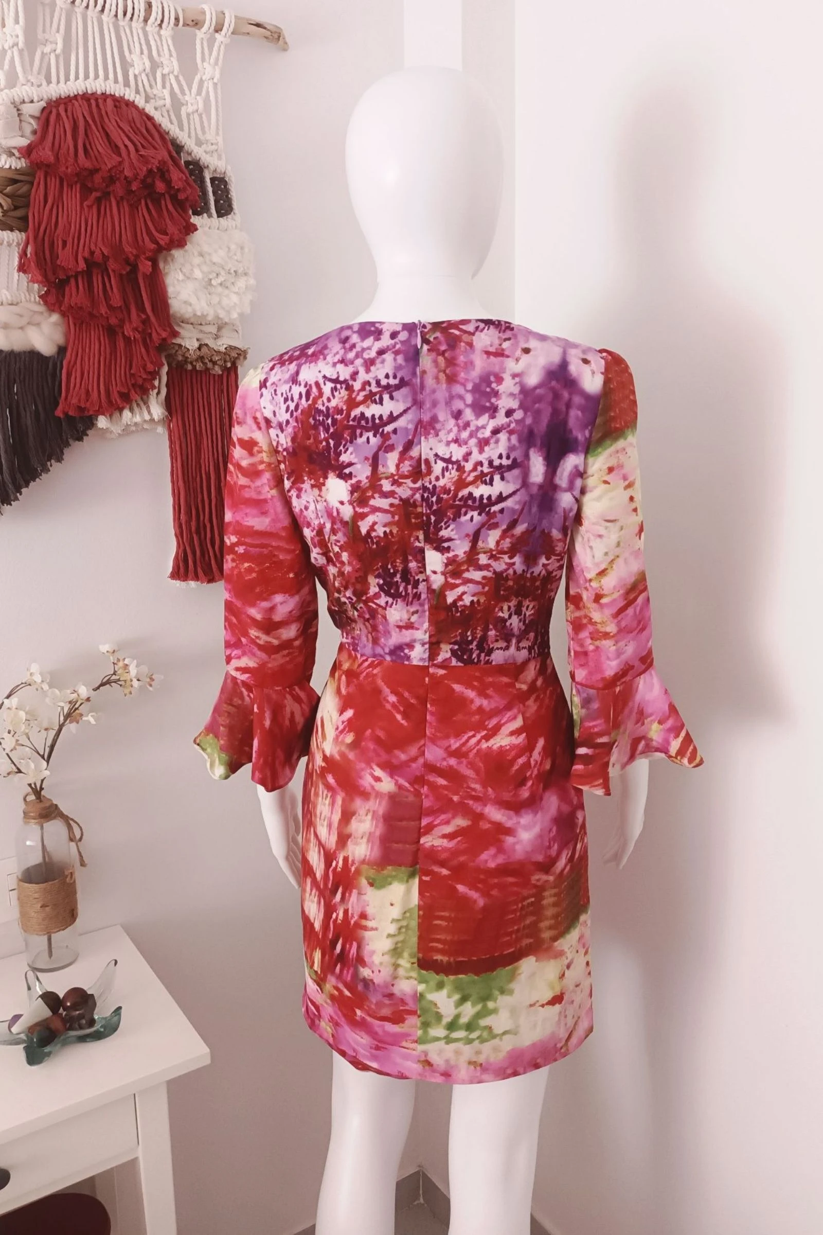 Exclusieve Bedrukte Cocktailjurk van Teria Yabar – photo 3